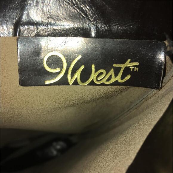 Vintage NINE WEST Brown Leather R-LOUISA Knee-High Flat Riding Style Boots 7M - Picture 11 of 11